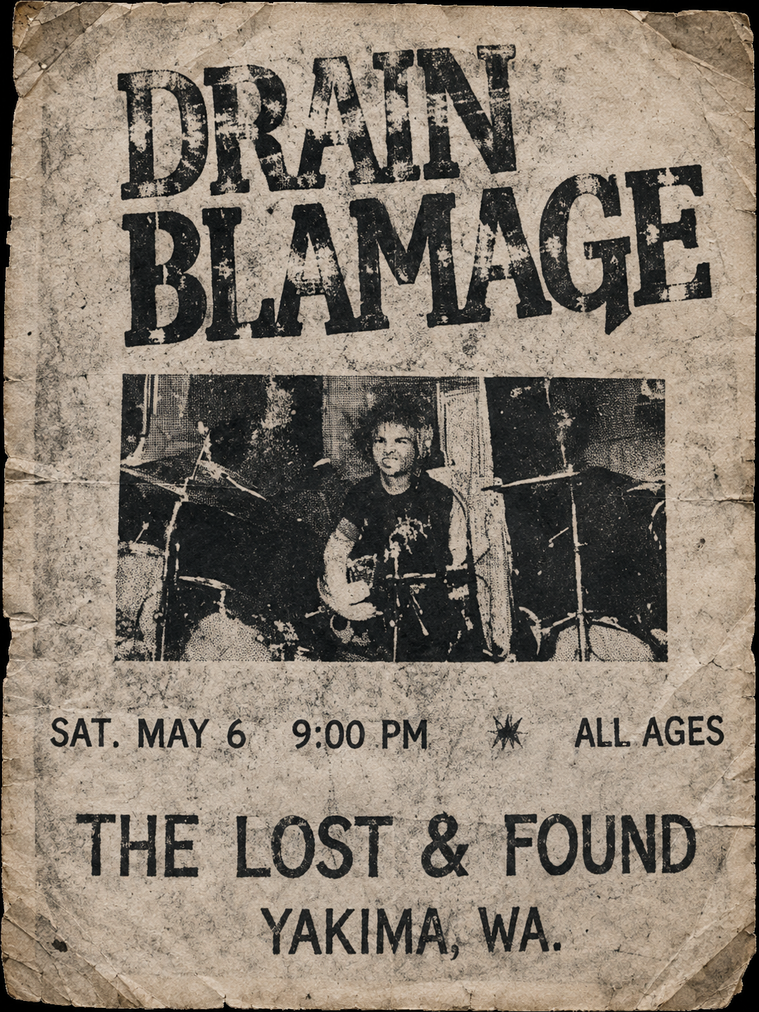 Lost & Found show flyer from Yakima