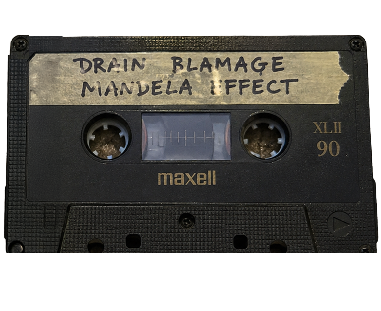 Drain Blamage Mandela Effect cassette and package